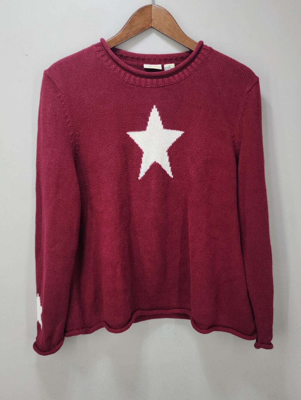 Y2K Vintage CJ Banks Rolled Hem Star Sweater